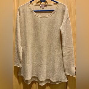 Calypso St. Barth Cream Cashmere Sweater